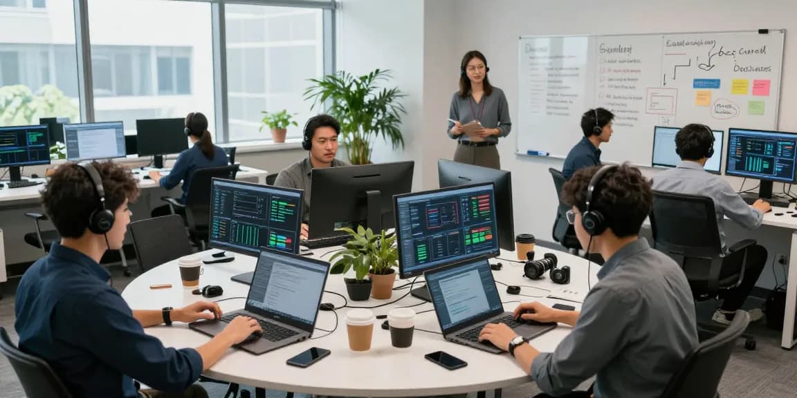 How much does IT support cost in UK? Proactive IT support team collaborating in a bright office.