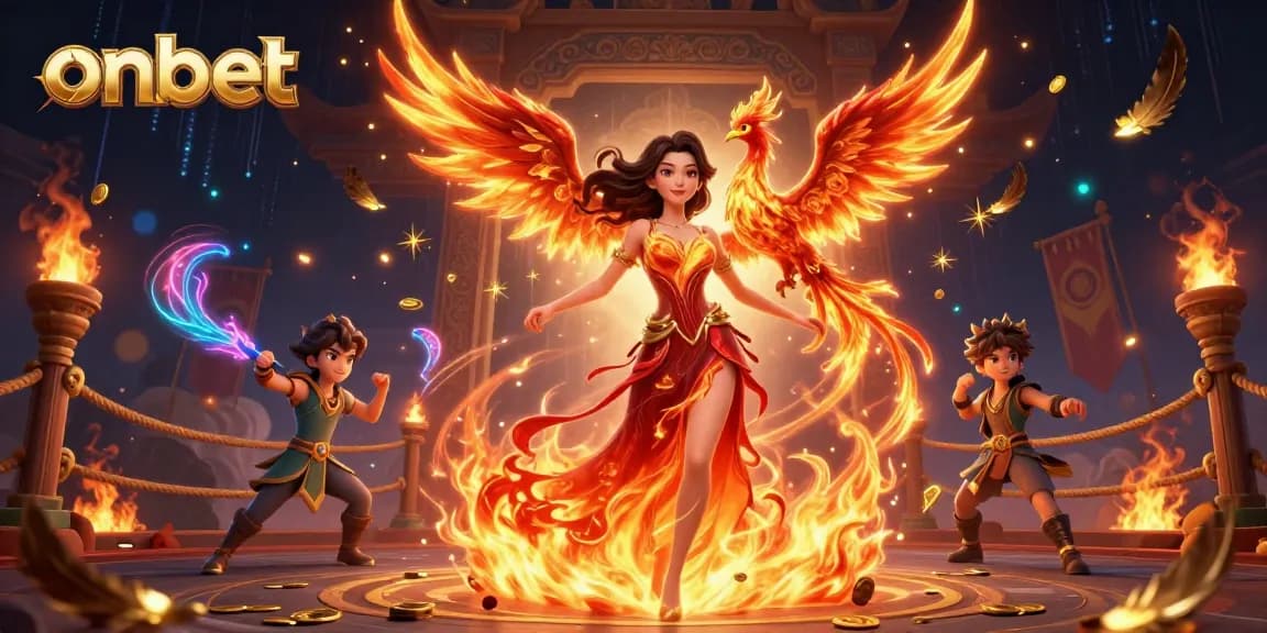 Experience thrilling action with onbet's immersive online casino gameplay and vibrant graphic design.