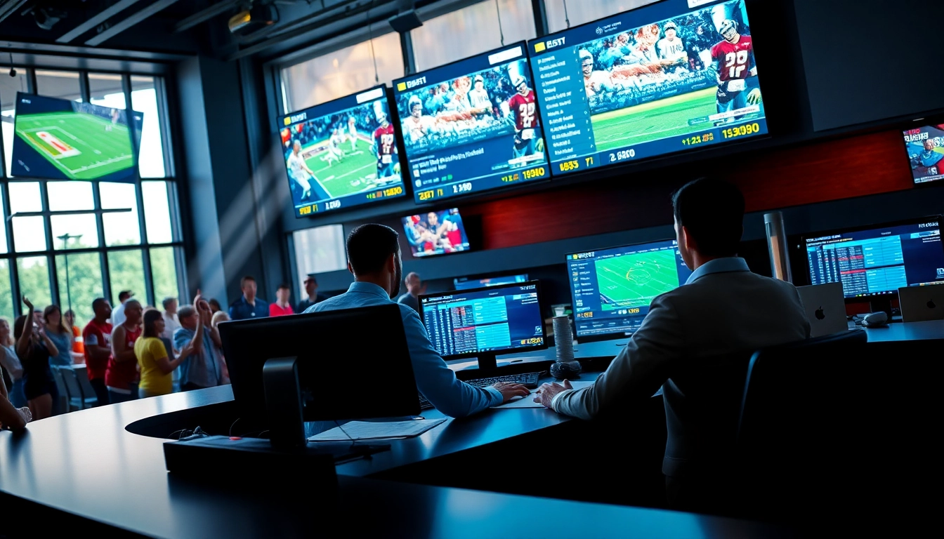 Betting action at the best sportsbooks Mexico showcasing enthusiastic fans and live sports events.