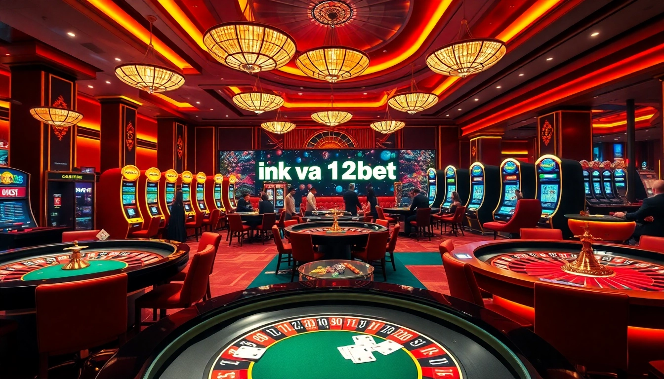 Engage with top online gaming at ink vao 12bet, featuring roulette and slot action.
