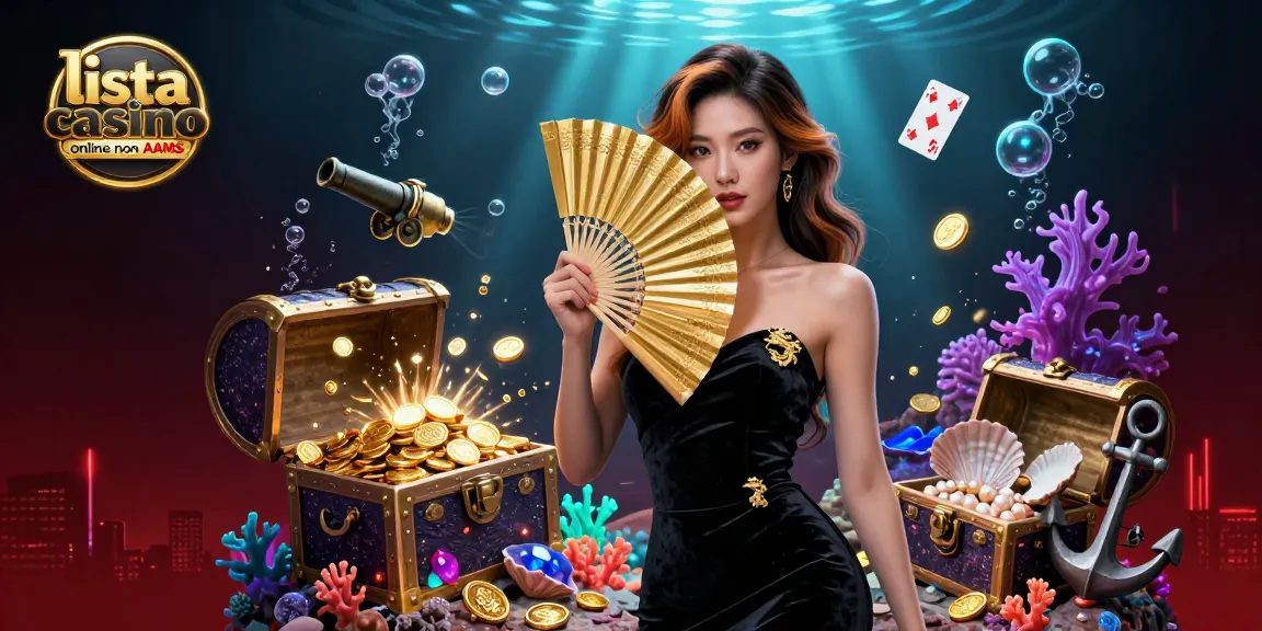 Immergiti nell'emozione di lista casino online non AAMS con una straordinaria scena di casinò 3D piena di tesori e colori vivaci.