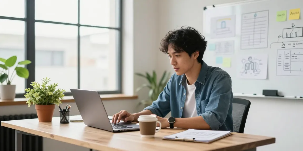 Self-employed professional engaging with clients in a collaborative workspace filled with creative elements