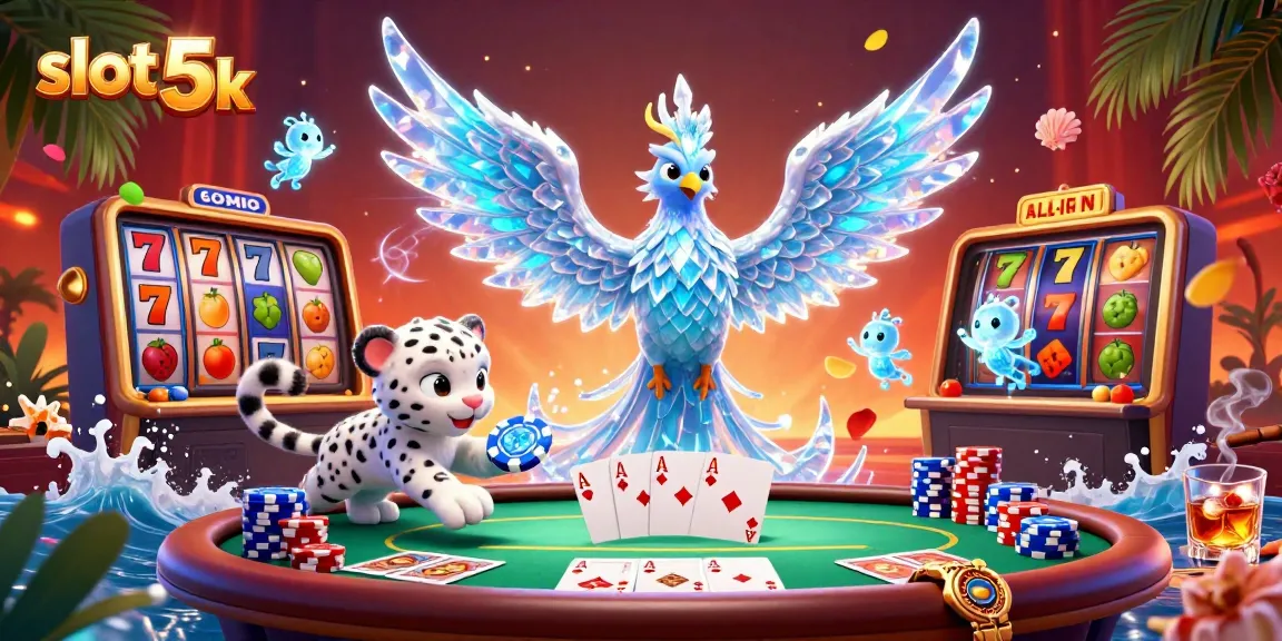 Experience thrilling gameplay with slot 5k featuring vibrant characters and dynamic casino elements.