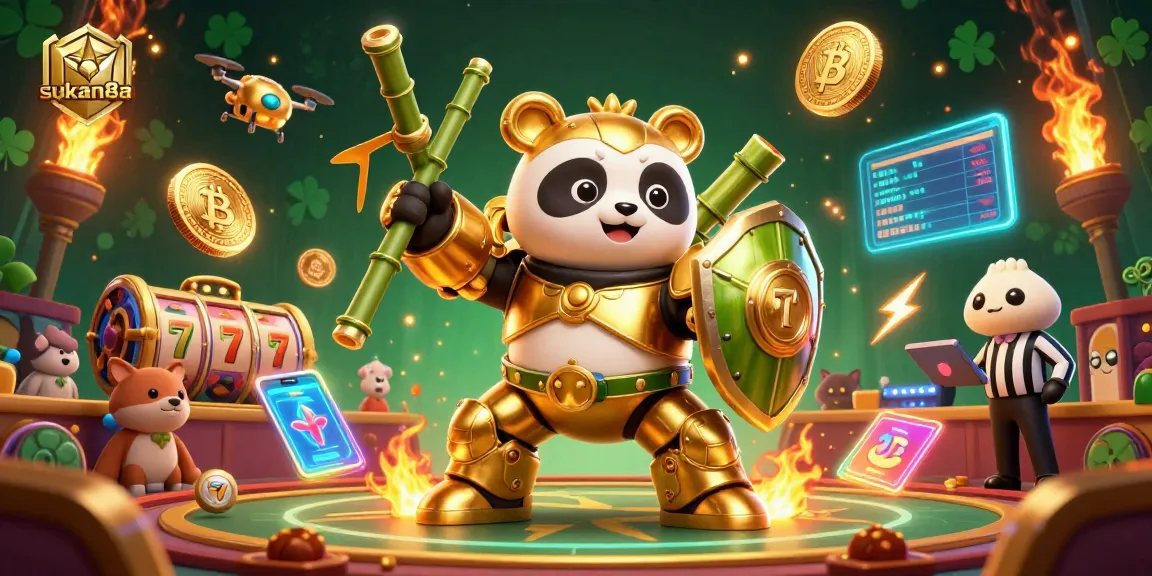 Experience thrilling wins with sukan8a in a vibrant 3D casino arena featuring exciting gaming elements.