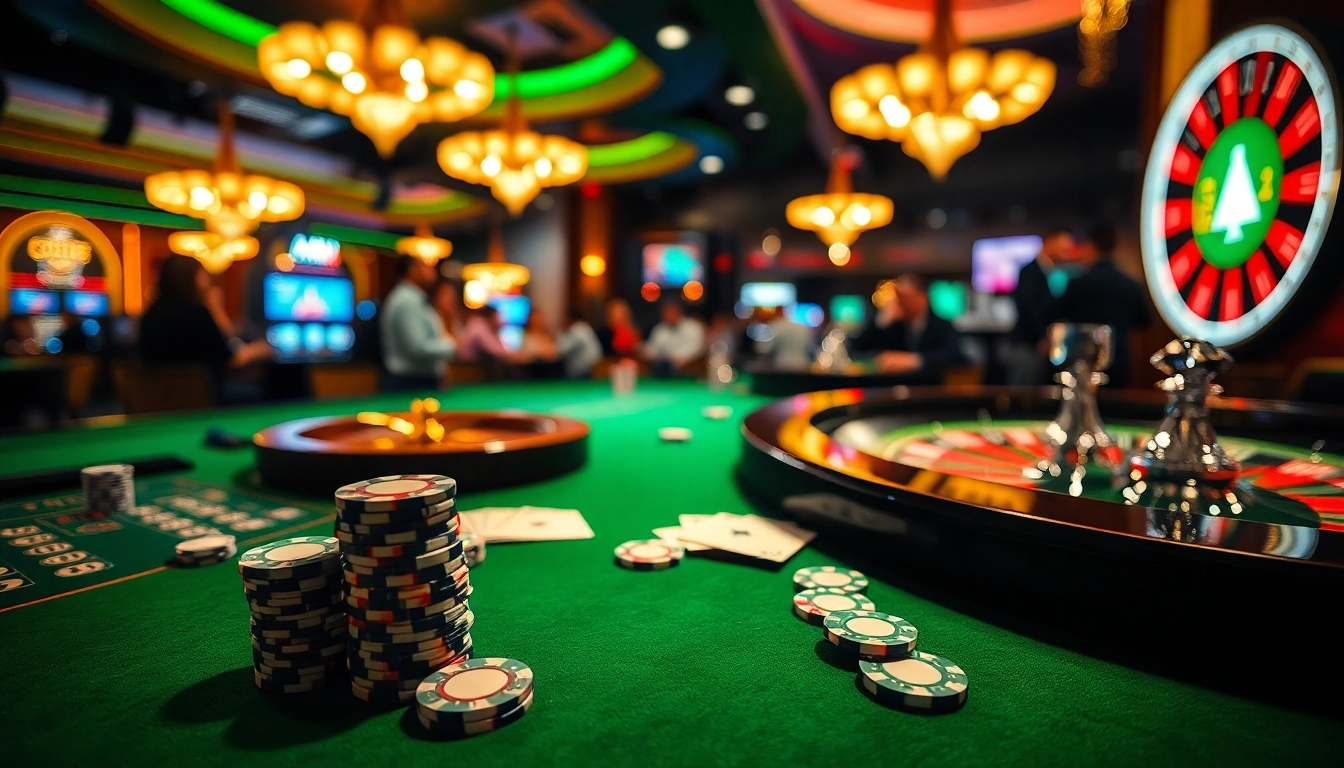 reddit enthusiasts enjoying a lively casino atmosphere with engaging games and bright lights