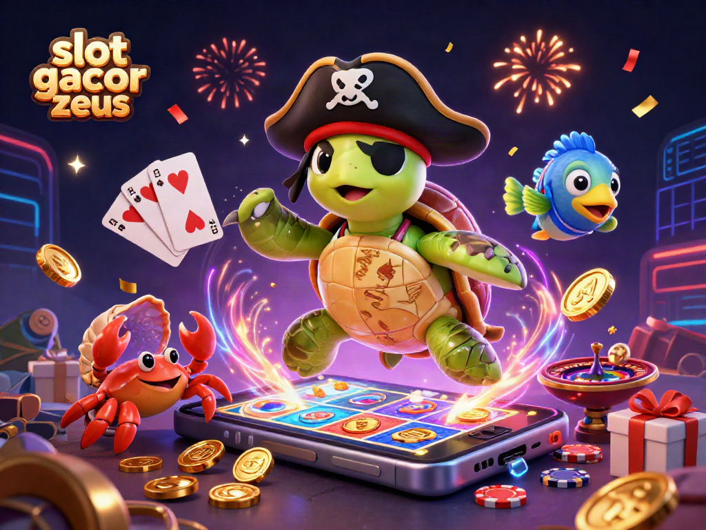 Engage with the slot gacor zeus gaming experience featuring colorful slot games and underwater treasures.