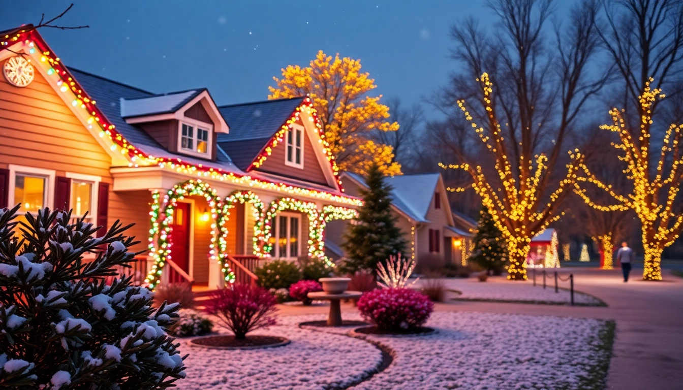 Illuminate your outdoor spaces with stunning holiday lighting displays.