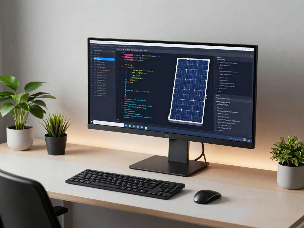 "Solar companies Peoria IL - Innovative technology workspace with solar energy metrics software."