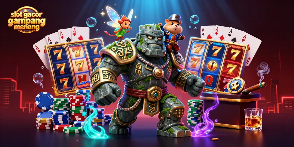 Slot gacor gampang menang menarik perhatian dengan karakter menarik dalam suasana kasino yang kaya.