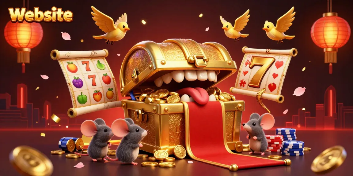 Engaging illustration showcasing a vibrant casino Website scene filled with dynamic game elements and exciting animations.