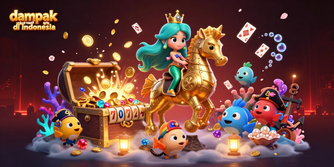 Experience the dampak negatif slot qris di indonesia with a vibrant underwater casino scene, showcasing captivating elements of gambling.