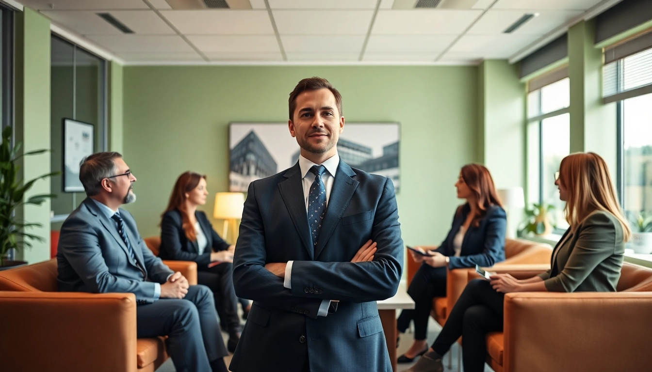 Effective debt collection UK strategies in a professional office setting with engaged clients.