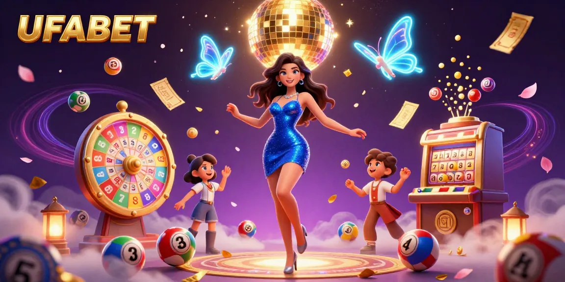 UFABET captivates players with an electrifying 3D illustration showcasing vibrant gambling elements and engaging gameplay.