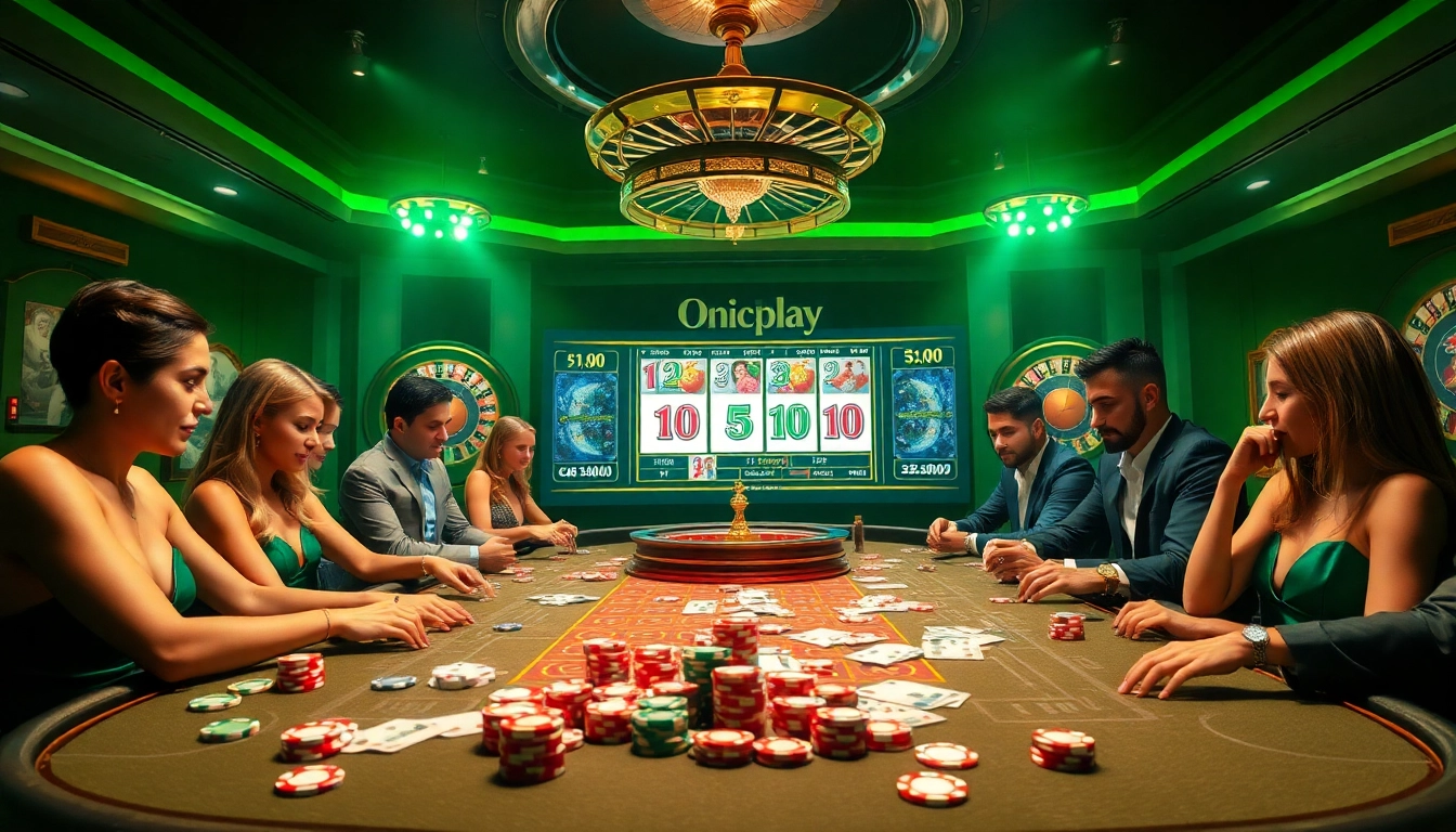 Engaging gamblers with Onicplay's exciting slot gaming experience and thrilling casino atmosphere.