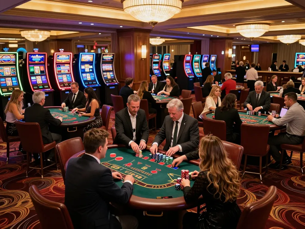 Dunrightbuildingservices enhancing the thrill of blackjack table gameplay at an upscale casino.