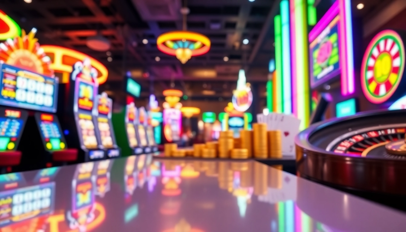 Engaging view of Canada casinos online showing vibrant gaming options and exciting atmosphere.