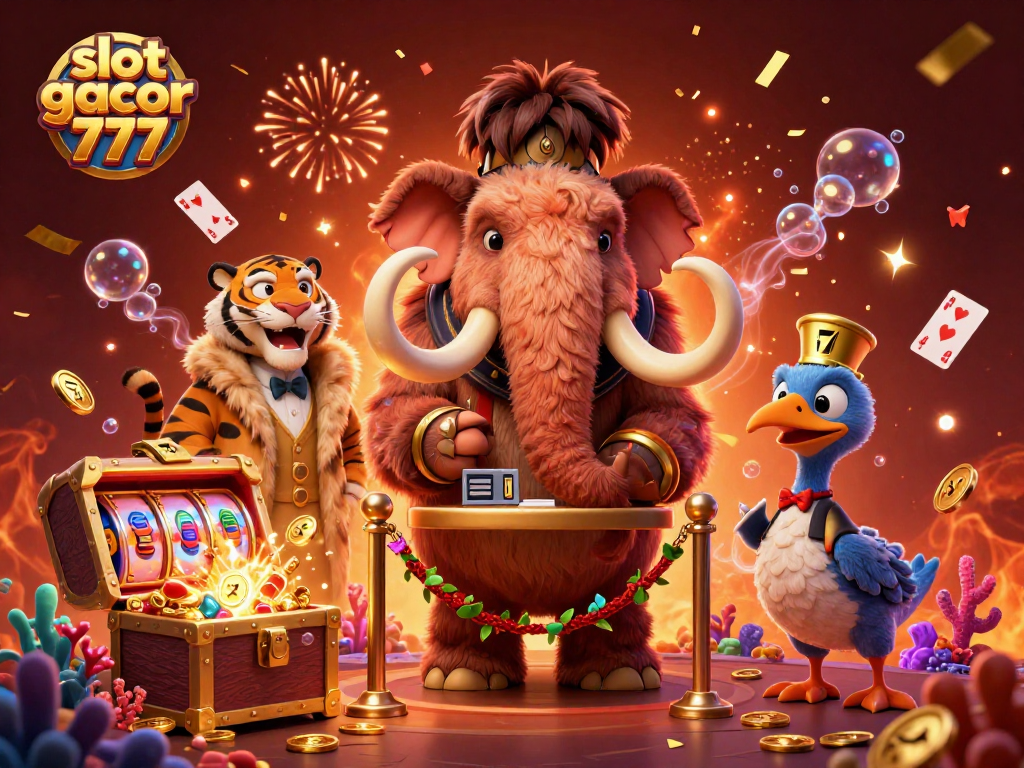 Experience the thrill of slot gacor 777 with exciting characters and vibrant casino elements.