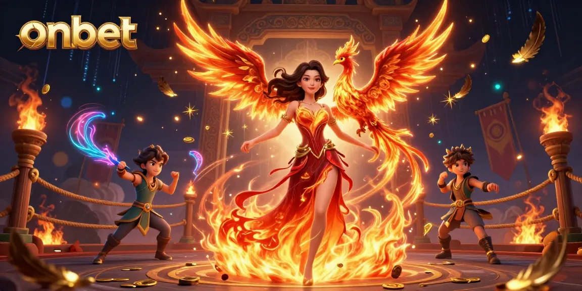 Experience thrilling action with onbet's immersive online casino gameplay and vibrant graphic design.