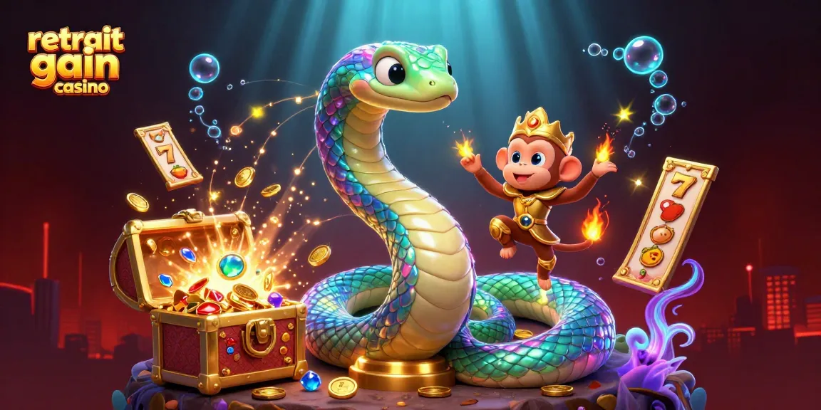 Retrait gain casino : illustration dynamique mettant en avant les machines à sous, jackpots et gains sur un fond captivant.