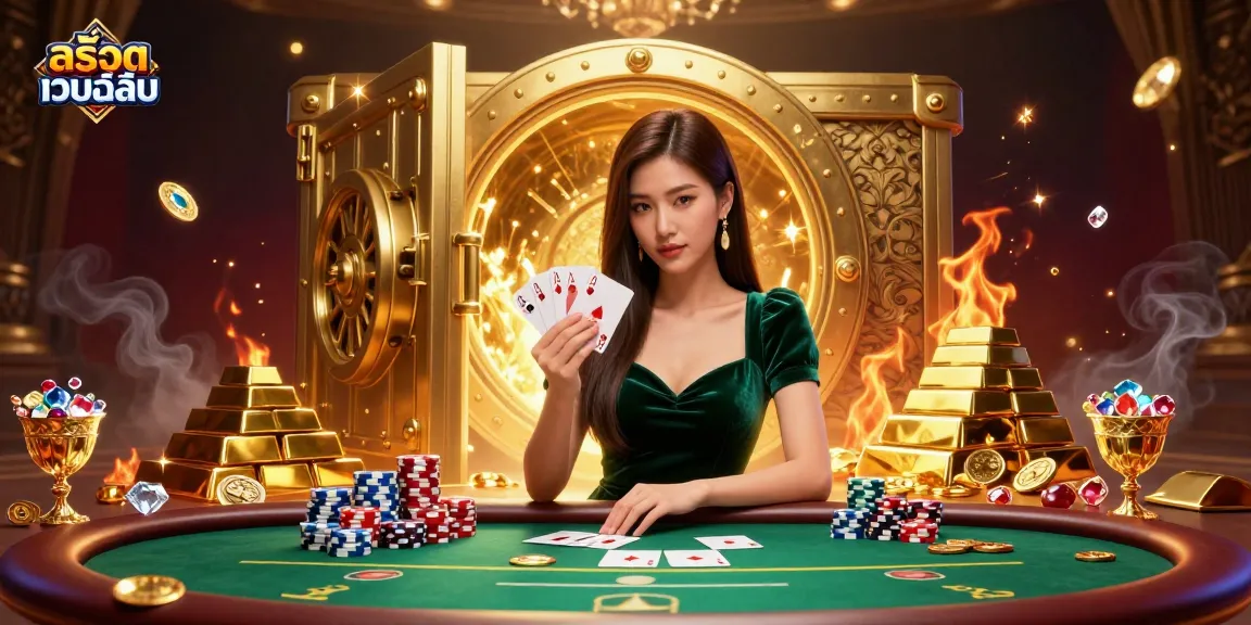 Engaging with สล็อตเว็บตรง for winning strategies at a luxury poker table.