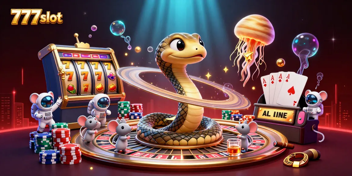 Slot 777slot dengan elemen kasino dan karakter unik, menciptakan pengalaman bermain yang menarik.