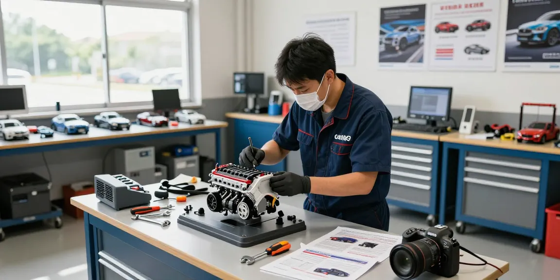 Expert technician conducting repairs on NAGA2000 engine in a well-equipped workshop, surrounded by tools and manuals, emphasizing automotive skill.