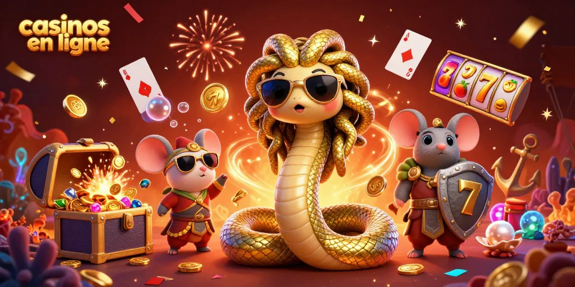 Jouez à des jeux passionnants dans des casinos en ligne avec des personnages uniques et des éléments de casino vibrants.