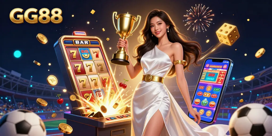 Experience the excitement of GG88 with stunning casino elements and vibrant visuals.
