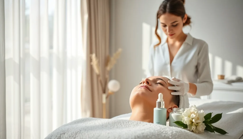 Experience RejuvaGlow Facial in a tranquil skincare setting with a licensed beautician.