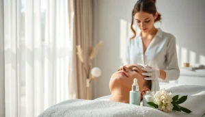 Experience RejuvaGlow Facial in a tranquil skincare setting with a licensed beautician.