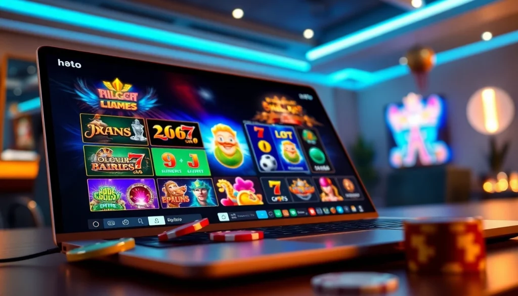 Situs kode4d vibrant online gaming platform with colorful slot games interface