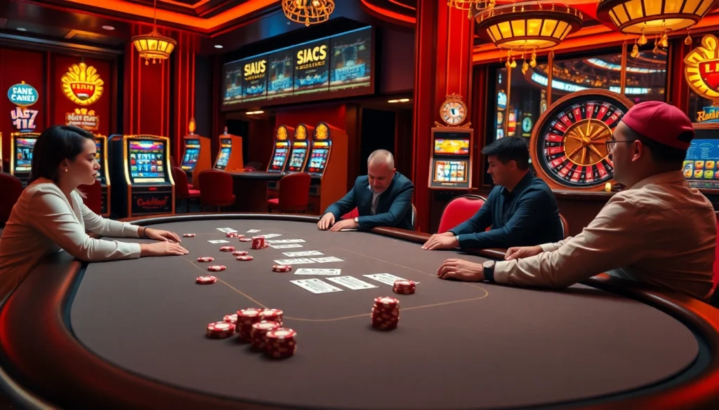Experience the hidden wiki current status at a luxurious casino poker table with vibrant colors.